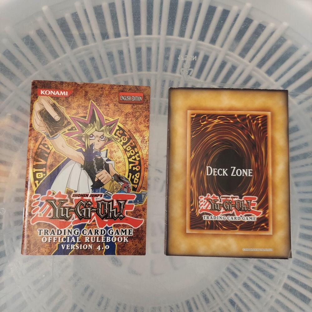 Vintage Yugioh Official Rulebook Version 4 And Deck Zone Paper Playmat